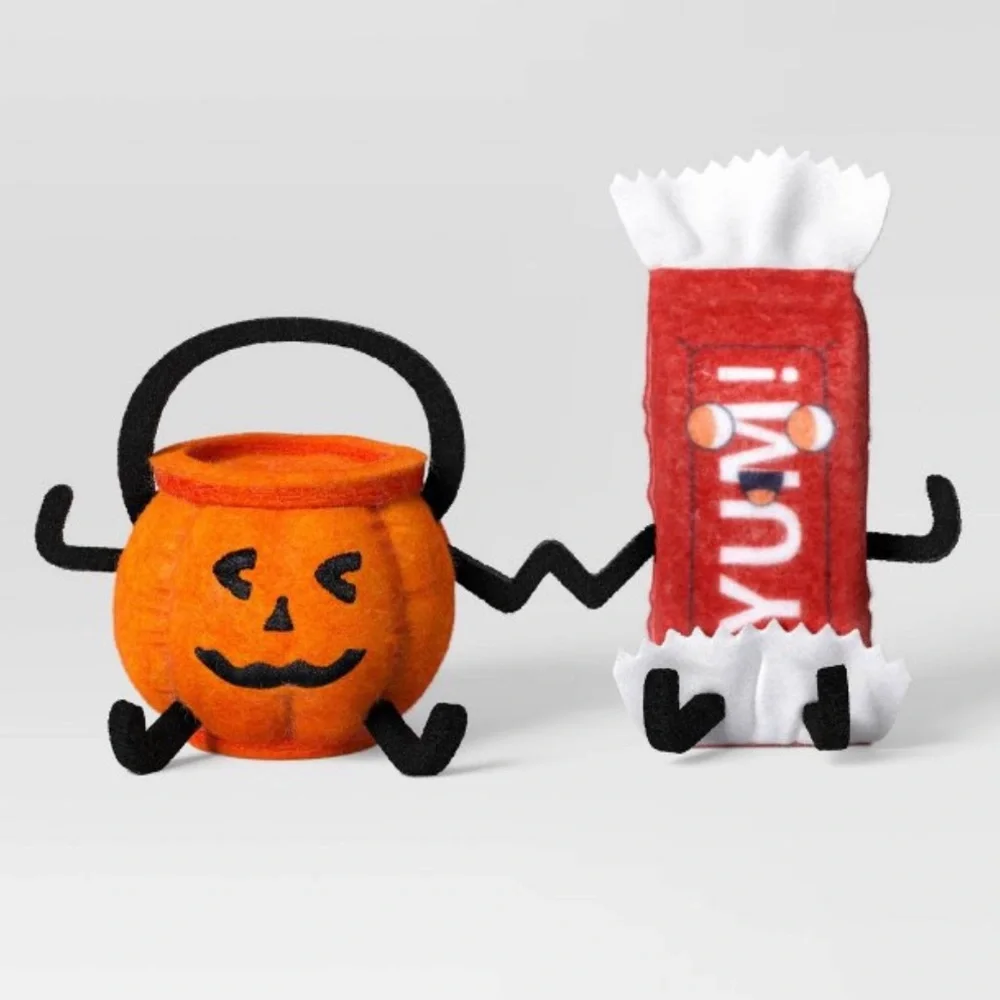 Target Hyde & EEK! Halloween Candy Bowl and Candy Bar Felt Fabric Duo Decoration